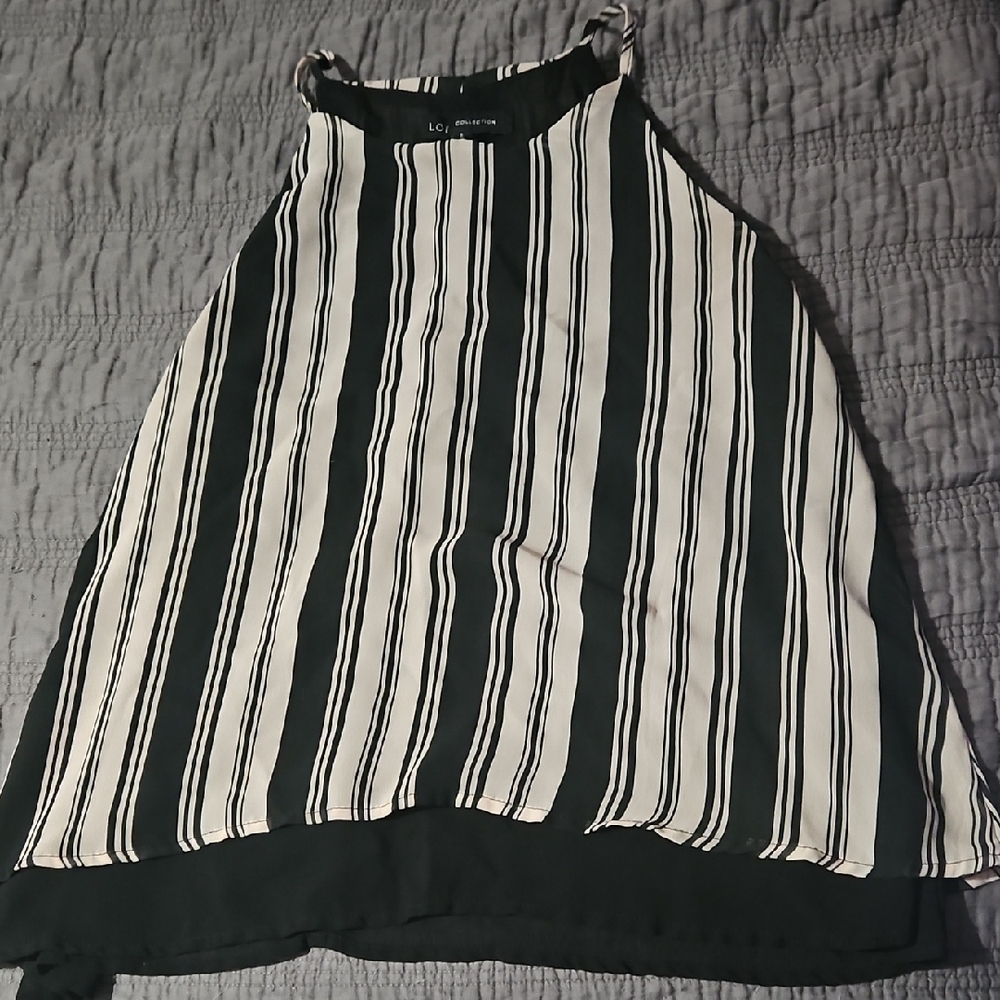 H&M Black and White Striped Camisole